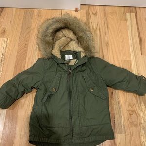 Toddler Boys Zara Baby Olive Green 2 in 1 Jacket